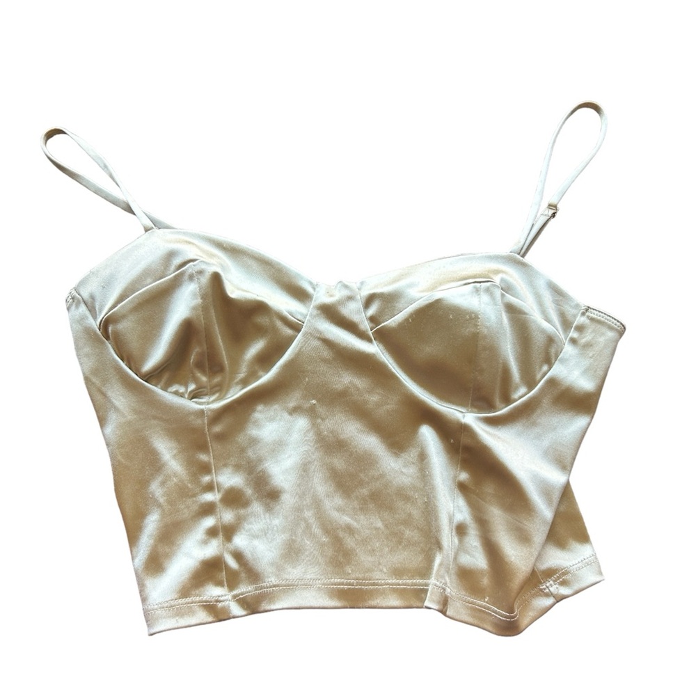Gold Corset Strap Top
